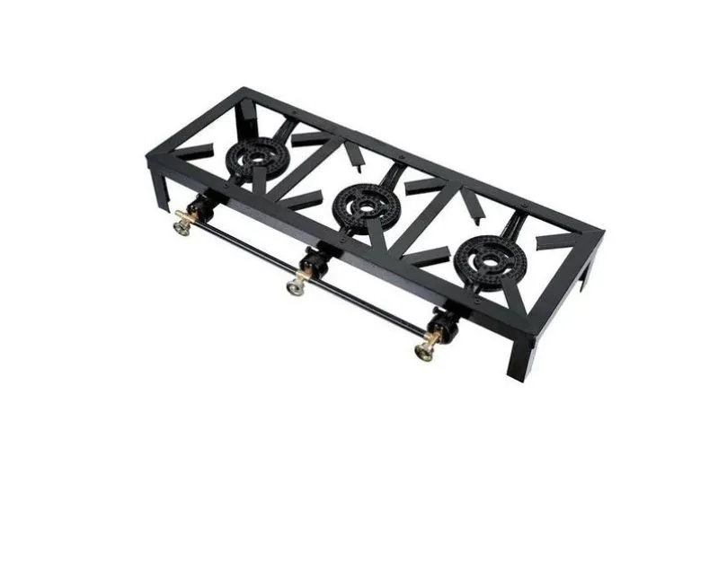 Totai - 3 pot Gas Boiling Table - Flat Angle Iron