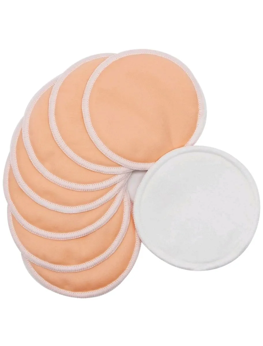Reusable Cotton Nursing Pads - Set of 8 - Brown