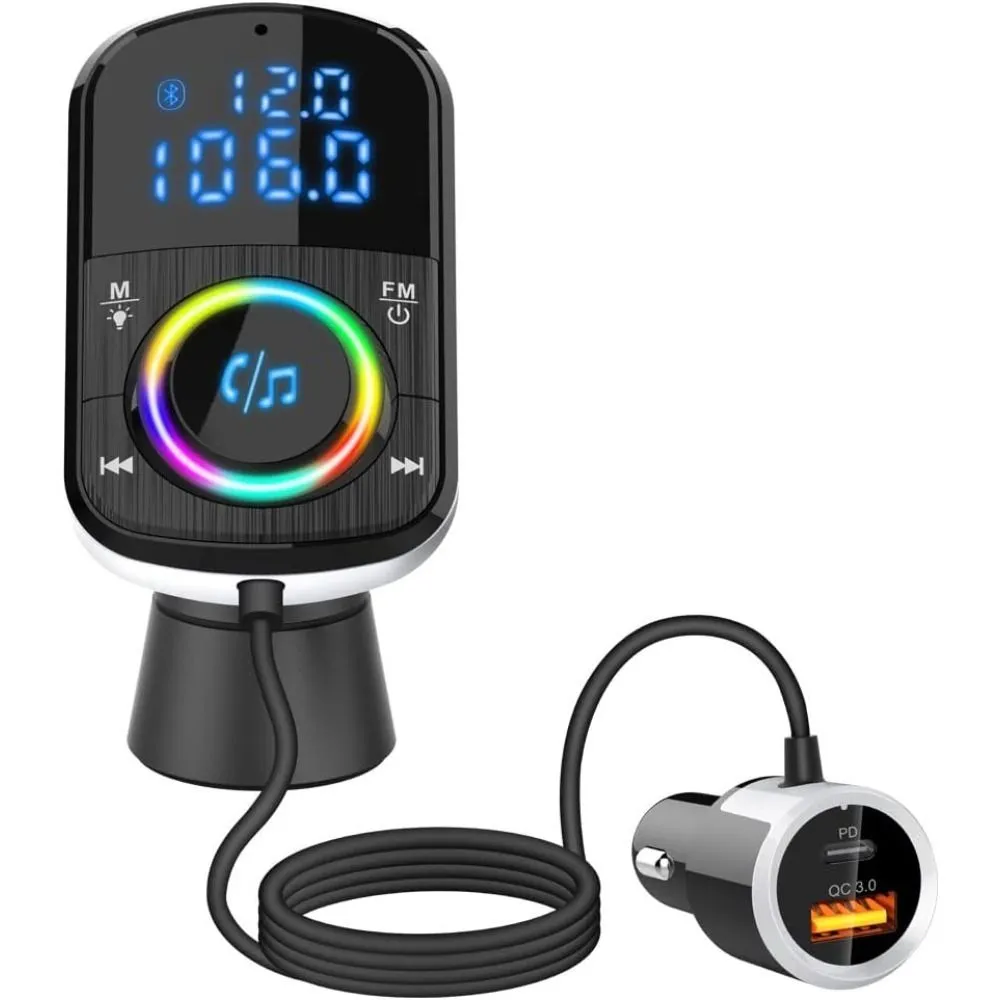 BC71 Car Bluetooth V5.0 FM Transmitter Aux