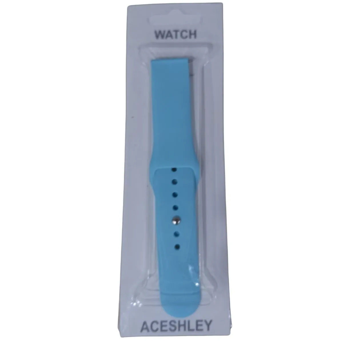 Aceshley Silicone 20mm Lug Width Watch Strap - Blue