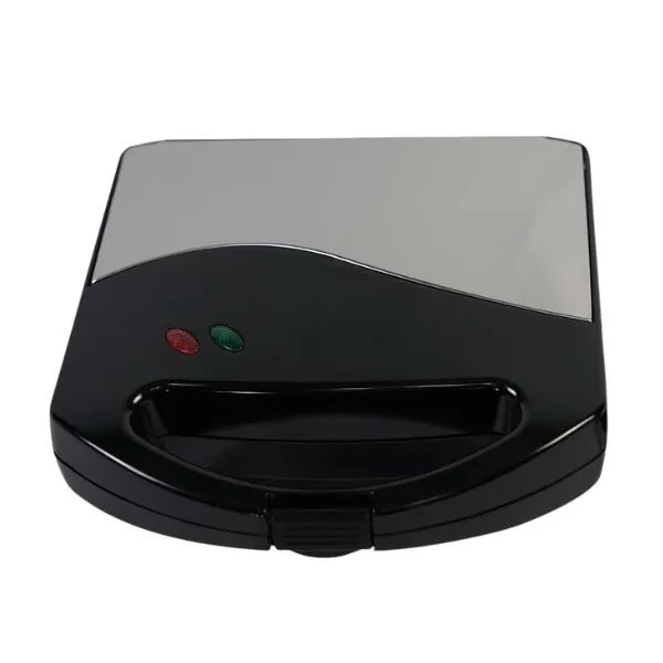 800W Sandwich Maker Non-Stick Plate Toaster Press - Black