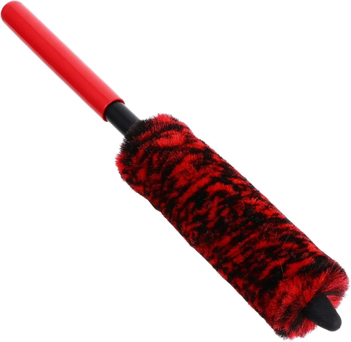 Car Wheel Brush Tire Brush Red-Black Small Size Microfiber for Automotive