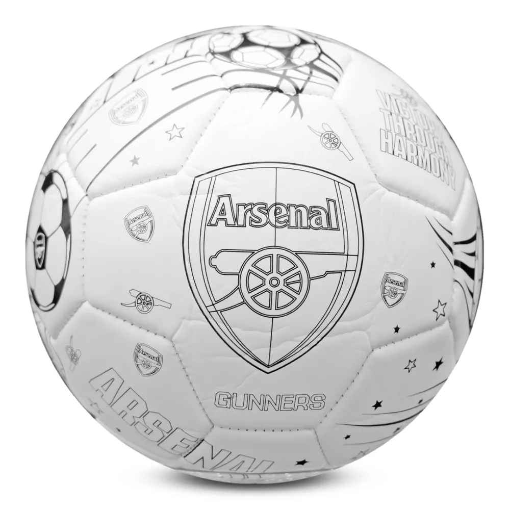 Arsenal FC Size 2 Colour Your Own Football
