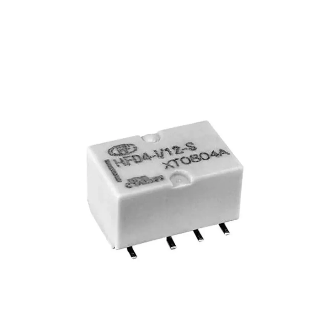 HFD4-I-12-SR 12V SMD High Load DPDT Monostable Relay 3A Gold Flash Contacts