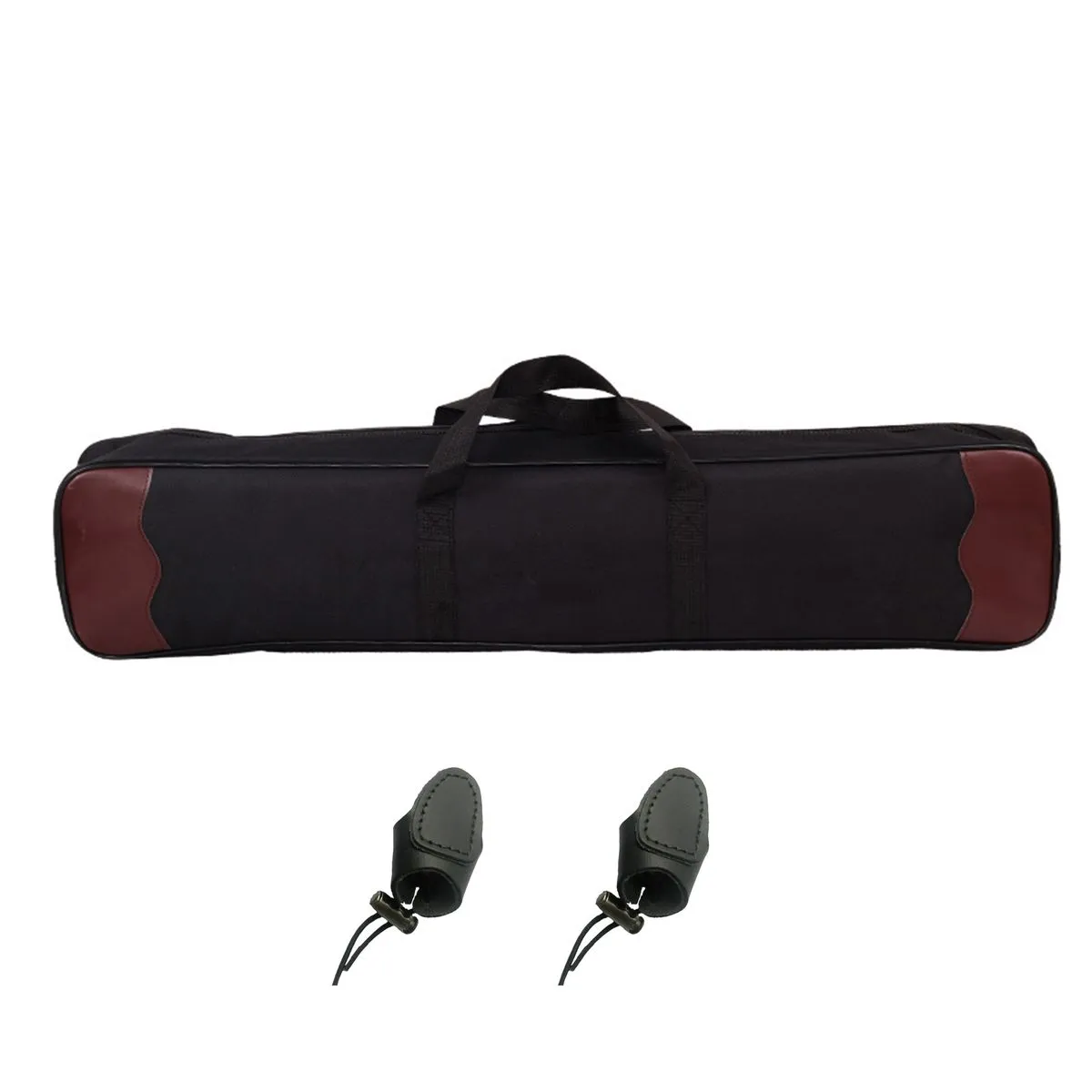 Archery Back Canva Arrow Quiver Arrow Holder Shoulder Bag with Finger Guard