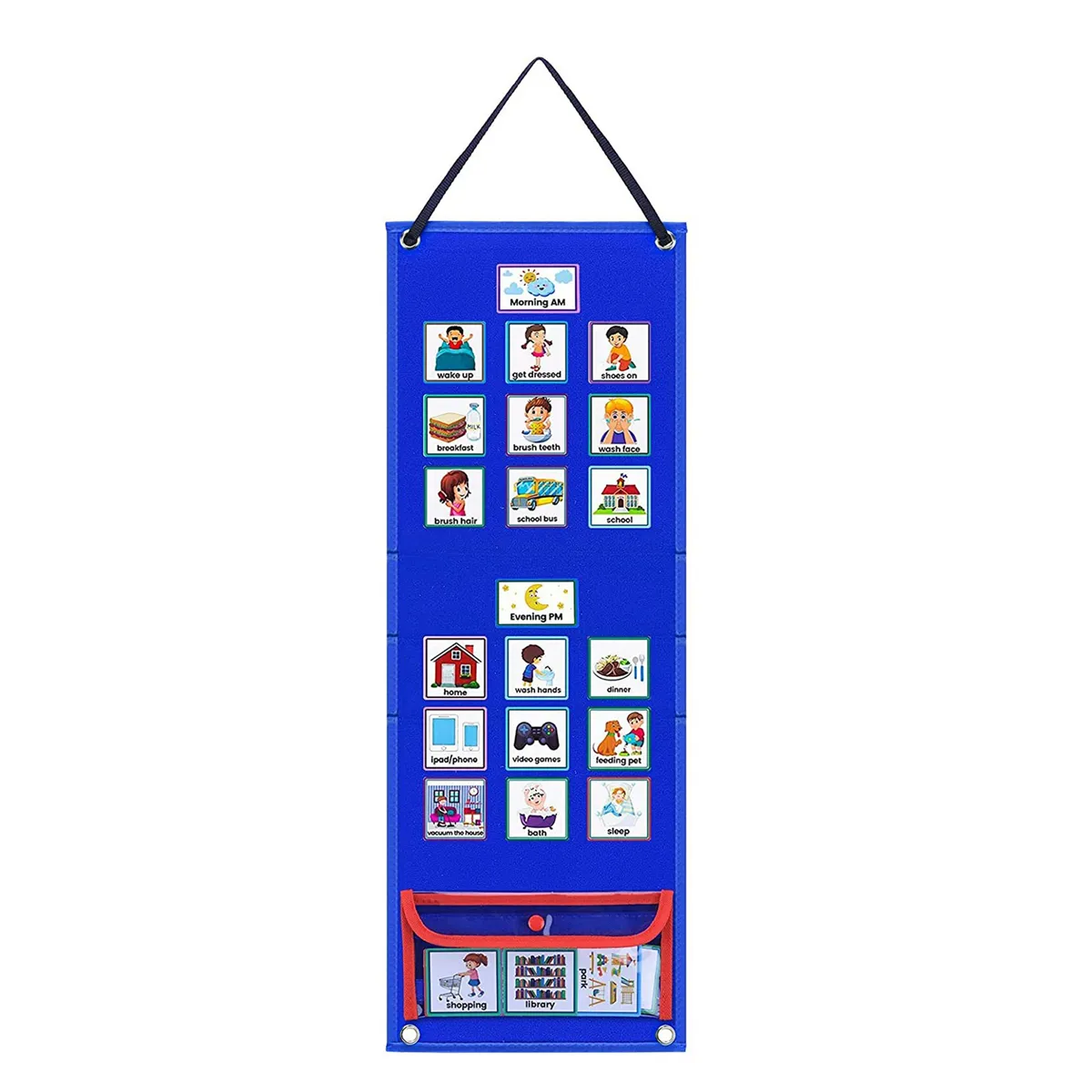 Visual Schedule for Kids Daily Routine Chart with 70 Cards Calendar