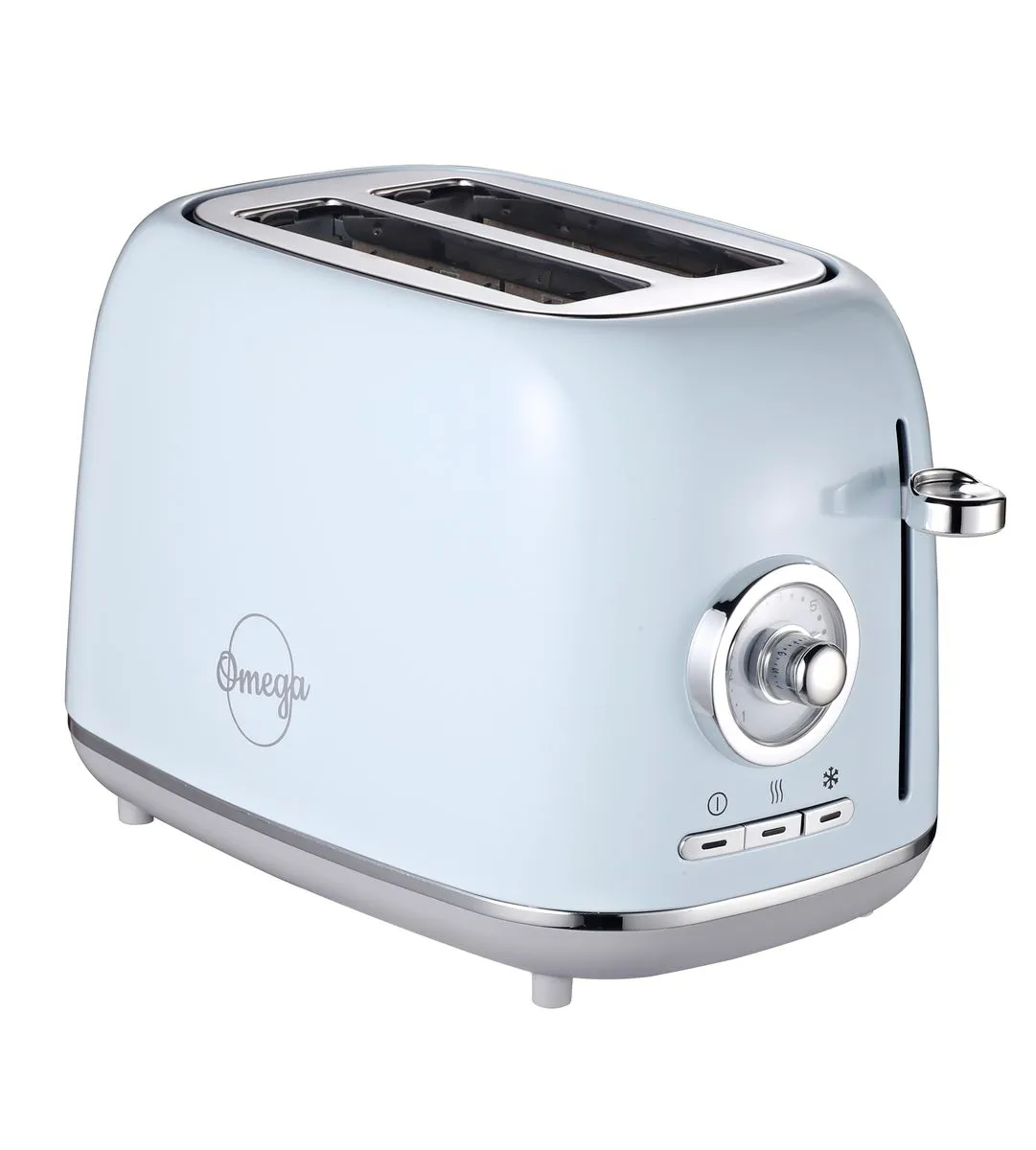 Omega Vintage 900W Toaster 2 Slice - Sky Blue