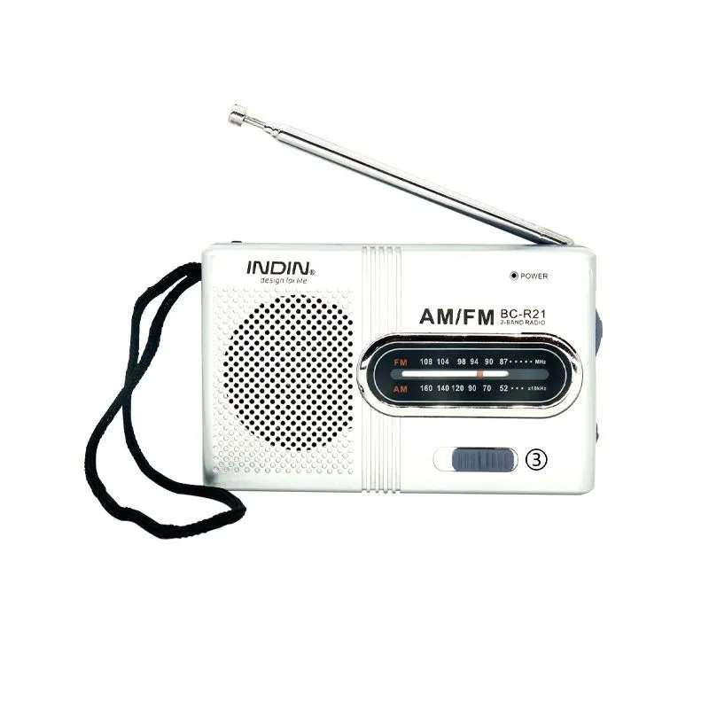BC-R21 Portable AM/FM Radio, Compact Pocket Receiver