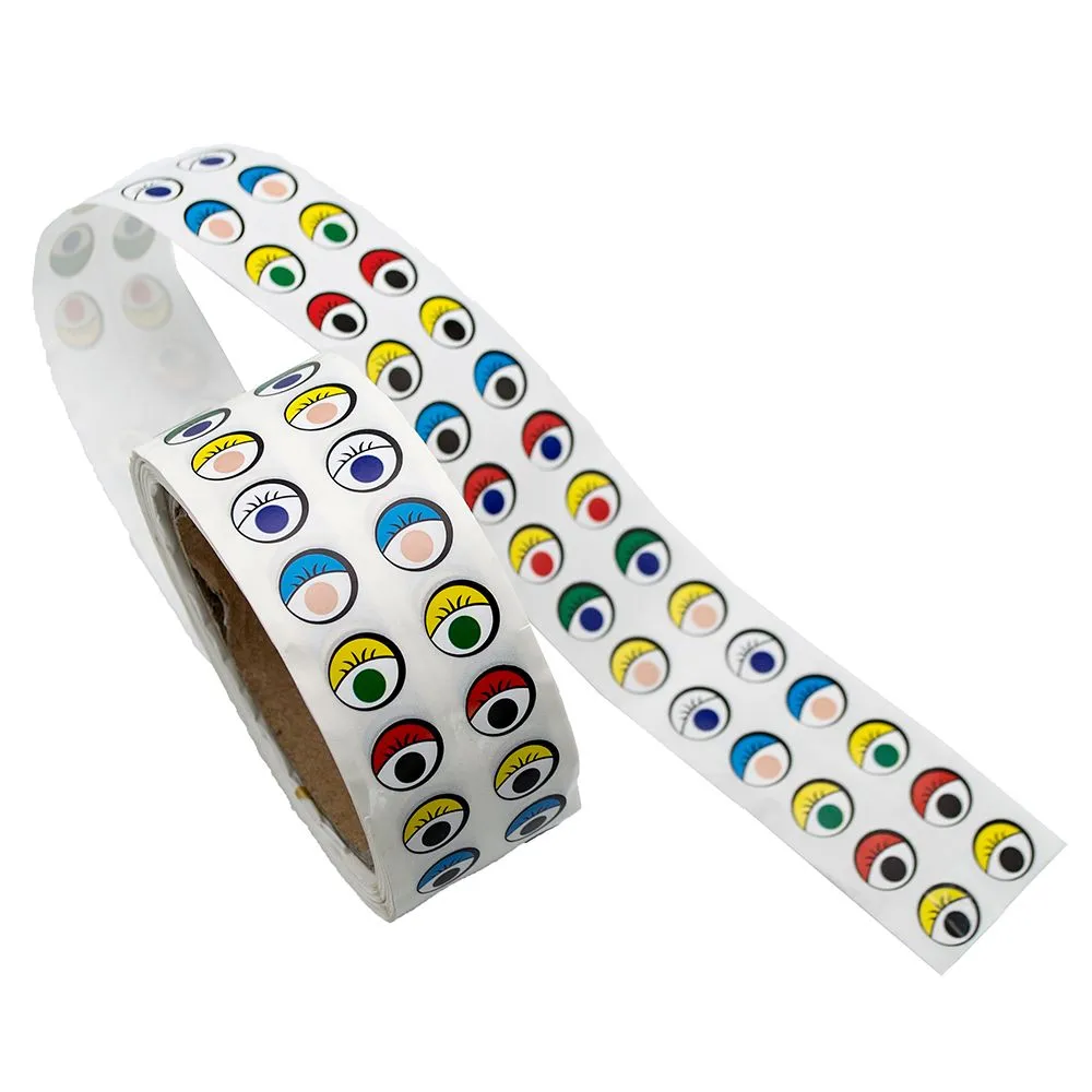 Anthony Peters Coloured Eye Stickers - Roll of 2000