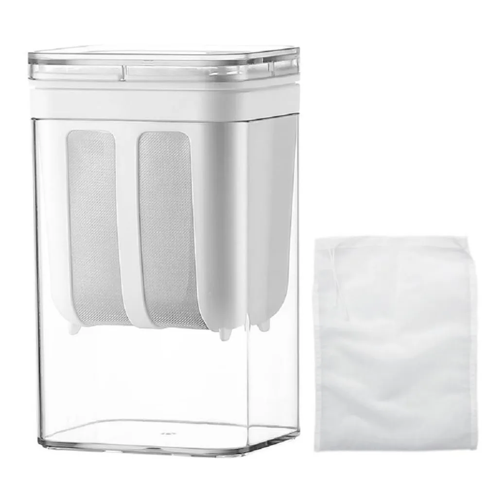 1.1L Greek Yogurt Strainer- BPA-Free Yogurt Maker with Fine Mesh Bag &Lid