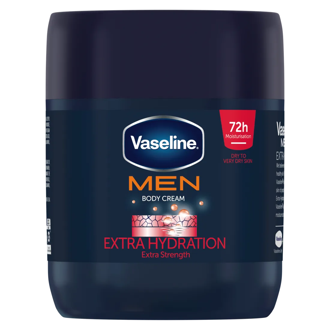 Vaseline MEN Extra Hydration Moisturizing Body Cream for Very Dry Skin 400ml