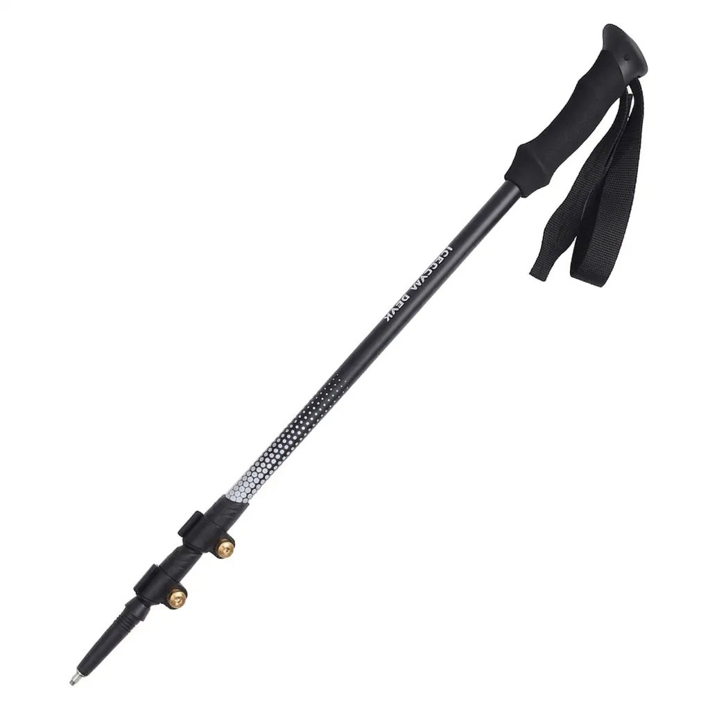 Koirerooy Carbon Fiber Trekking Pole, Ultralight Telescopic Hiking Stick - Black