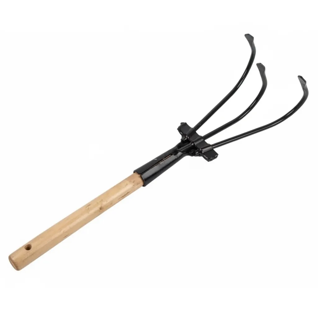 Ergonomic Stainless Steel Fork Cultivator for Gardening