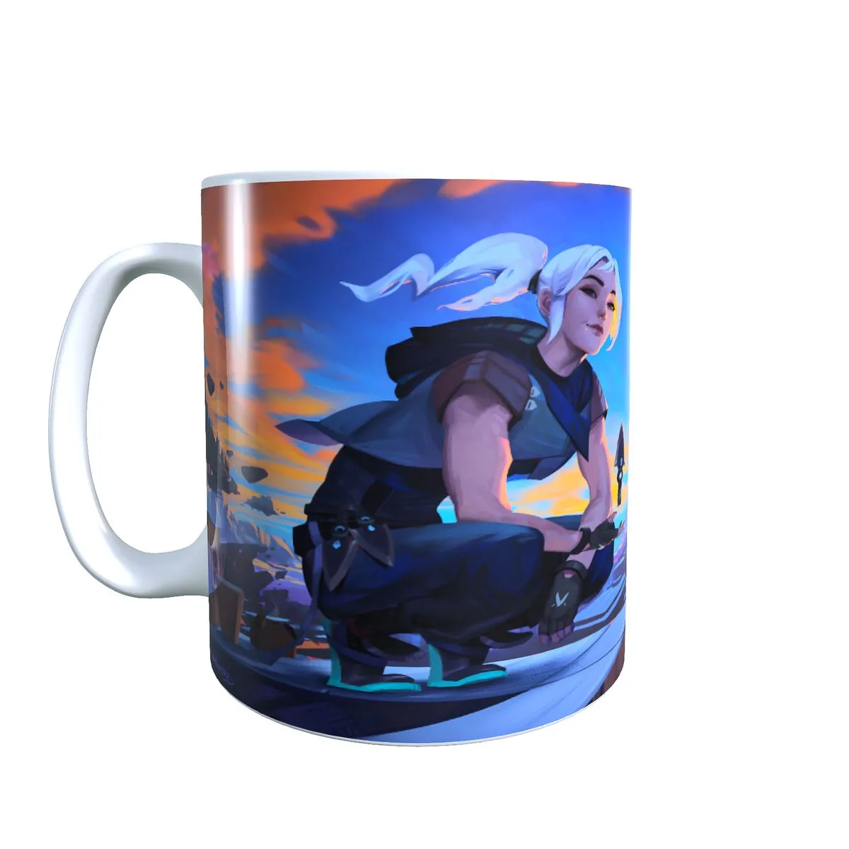 Jett with a View - Valorant Coffee Mug
