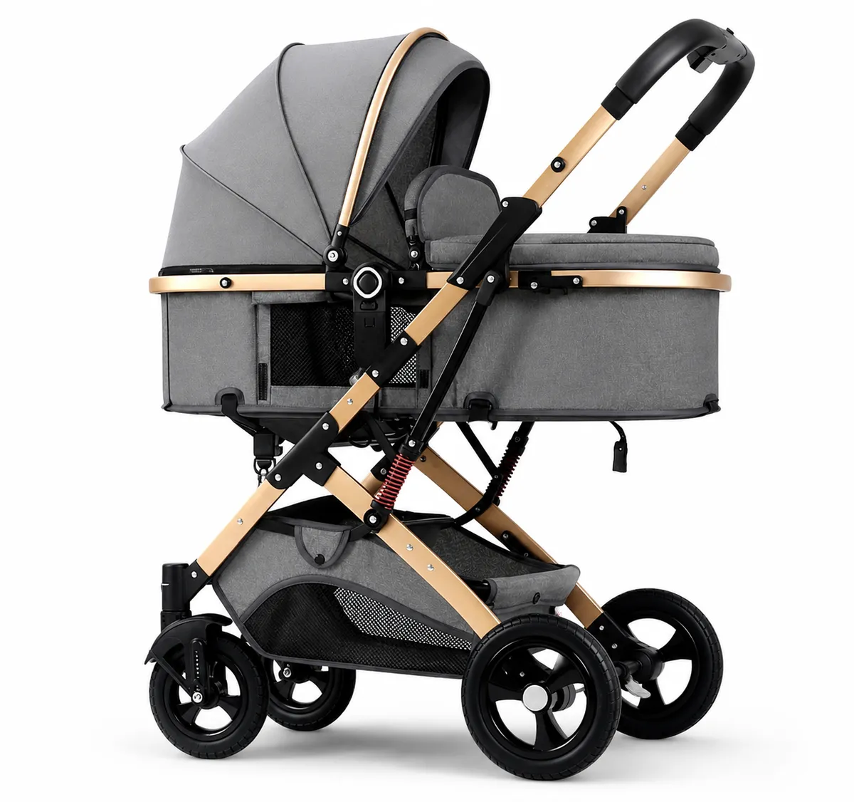 High Quality Stroller 2-In-1 Foldable Stroller - Grey