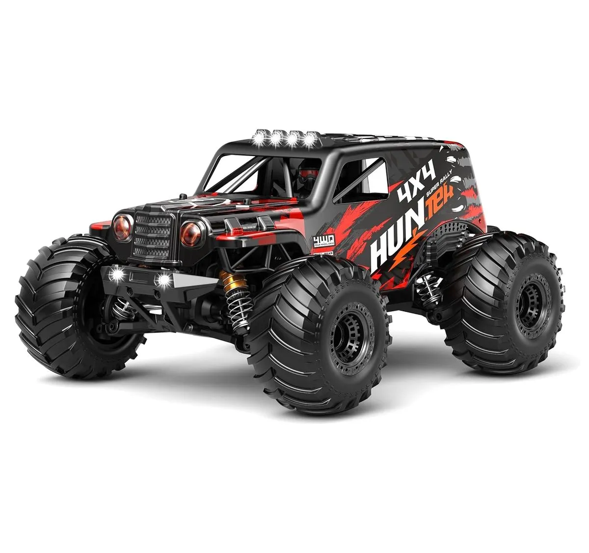 RC Leading 1/14 R/C 4WD Hunter Off-Road Truck - 40km/h - Red