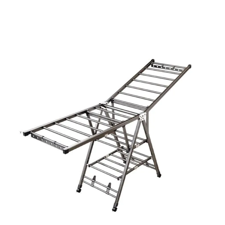 Foldable Freestanding Clothes Drying Rack for Indoor and Balcony Use