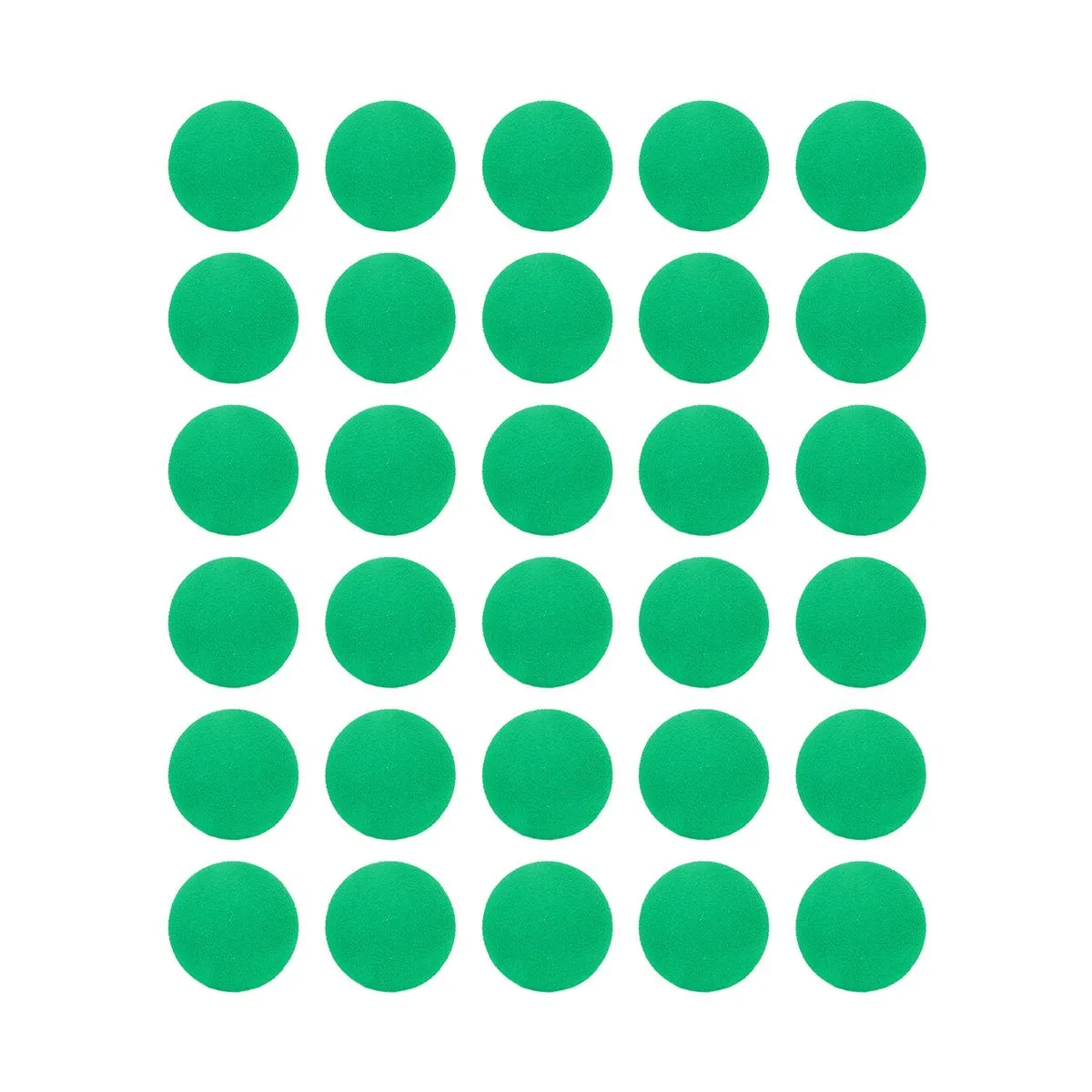 30pc EVA Foam Golf Balls Green 21.5mm