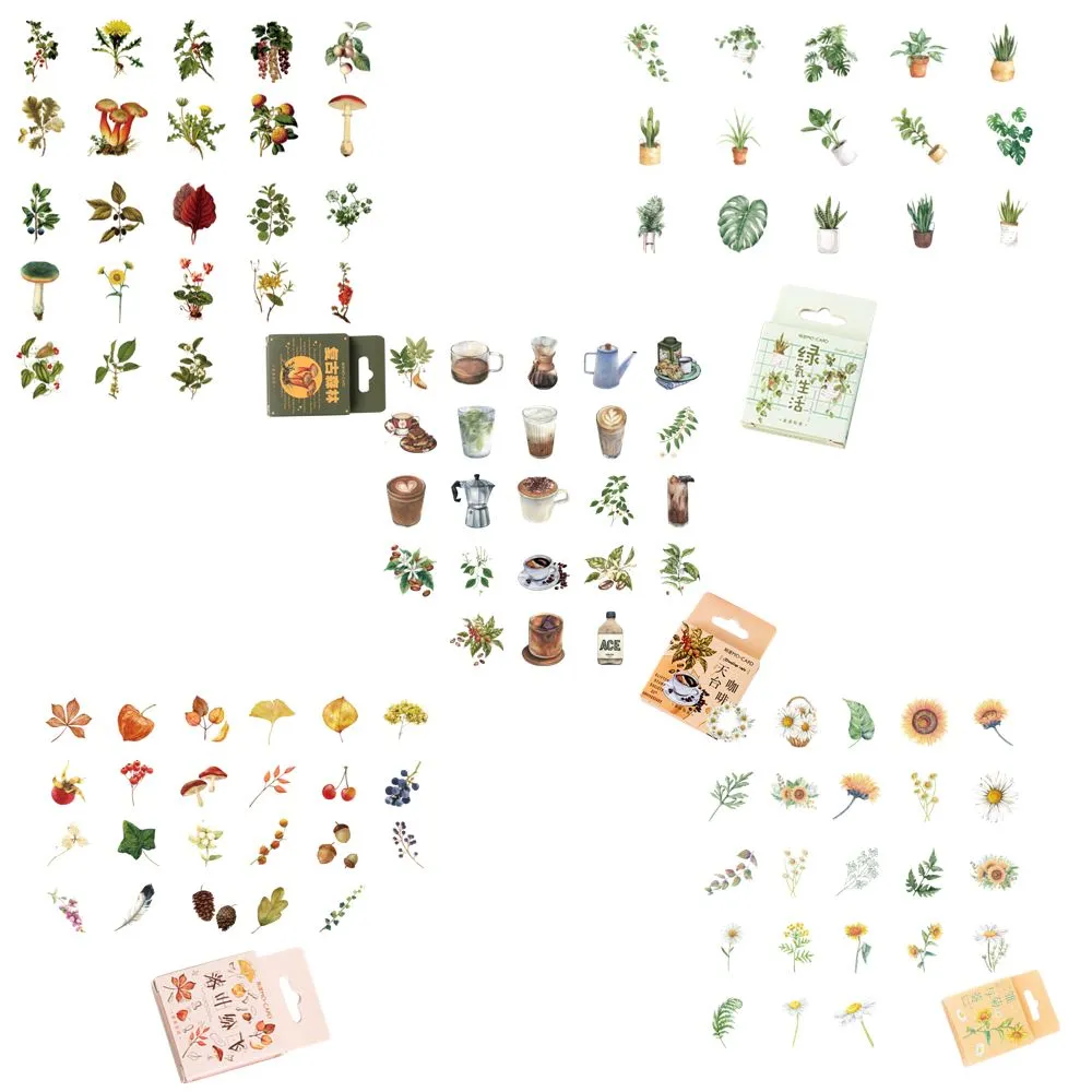 Craft Vintage Paper Adhesive Scrapbooking Stickers Set Of 5 Packs Jumbo Set