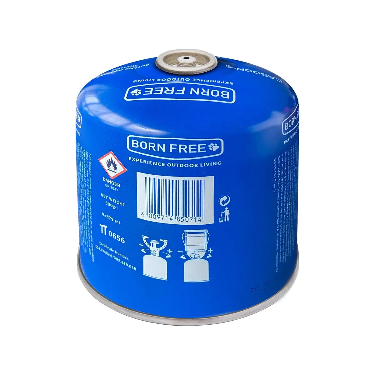 Born Free Resealable Gas Cartridge 500gr
