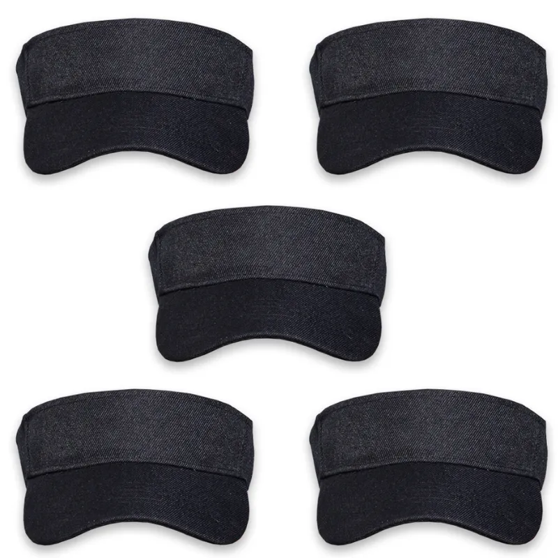 5 Pack Sun Visor - Black