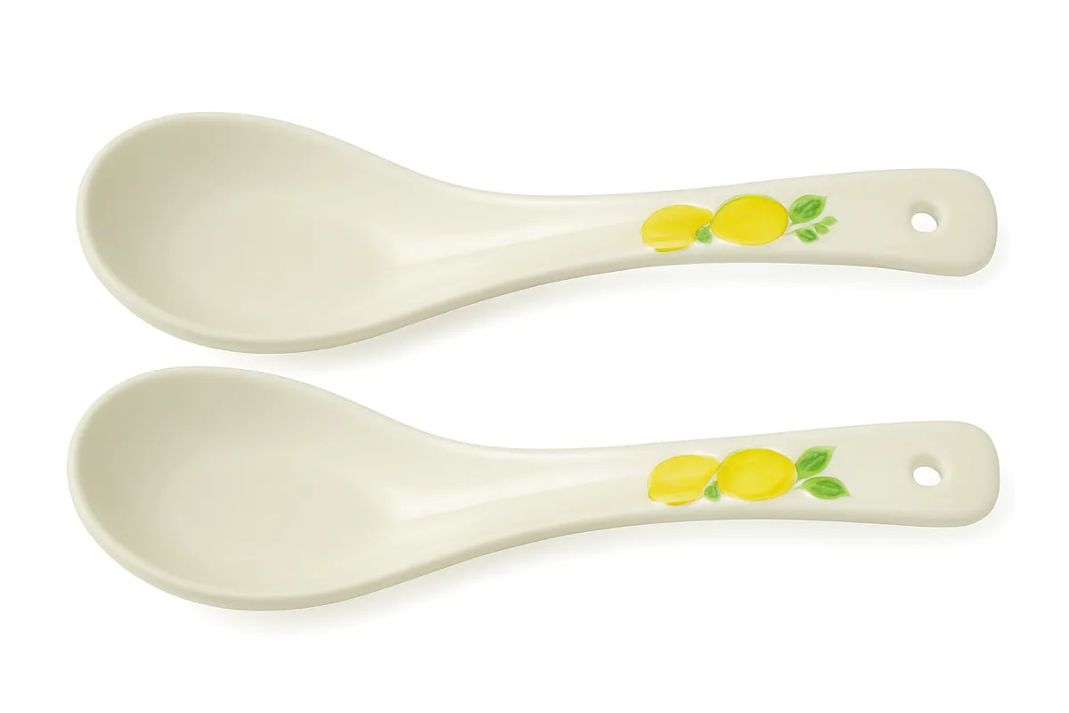 Porcelain Serving Spoon Set - 2 Pack