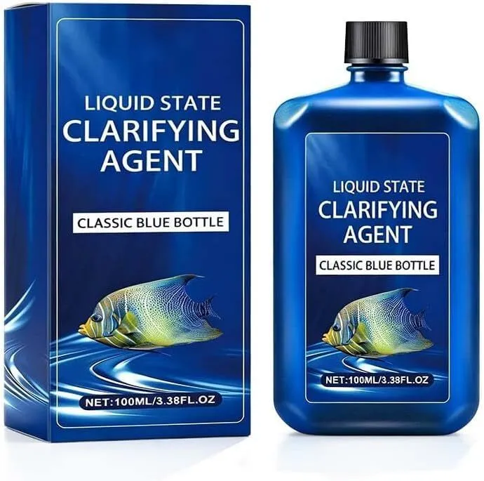 Fast Acting Aquarium and Pond Water Clarifier Liquid
