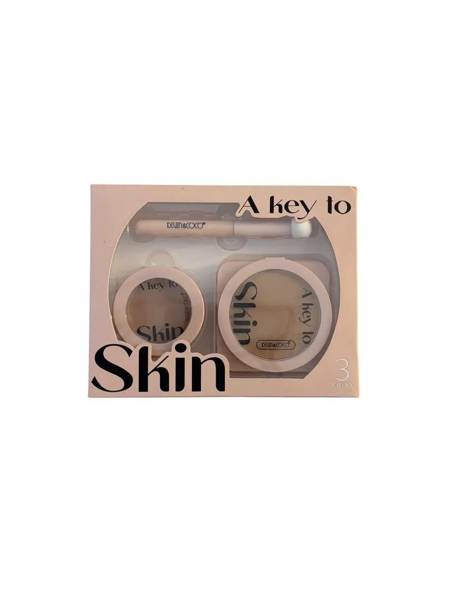 A Key to Skin - Concealer and Powder Set - B1