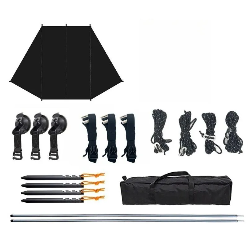 Vehicle Side Awning Canopy Complete Suv Car Side Tent With Full Fitting Kit