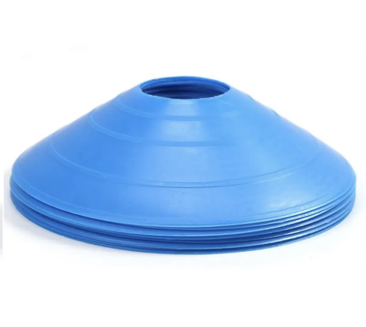 Sports Disc Training Cones, Soccer, Agility Set Of 10's - Blue