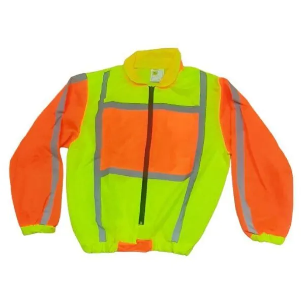 High Visibility Reflective Jacket L - Hi-Vis Work Safety Jacket Lime Green