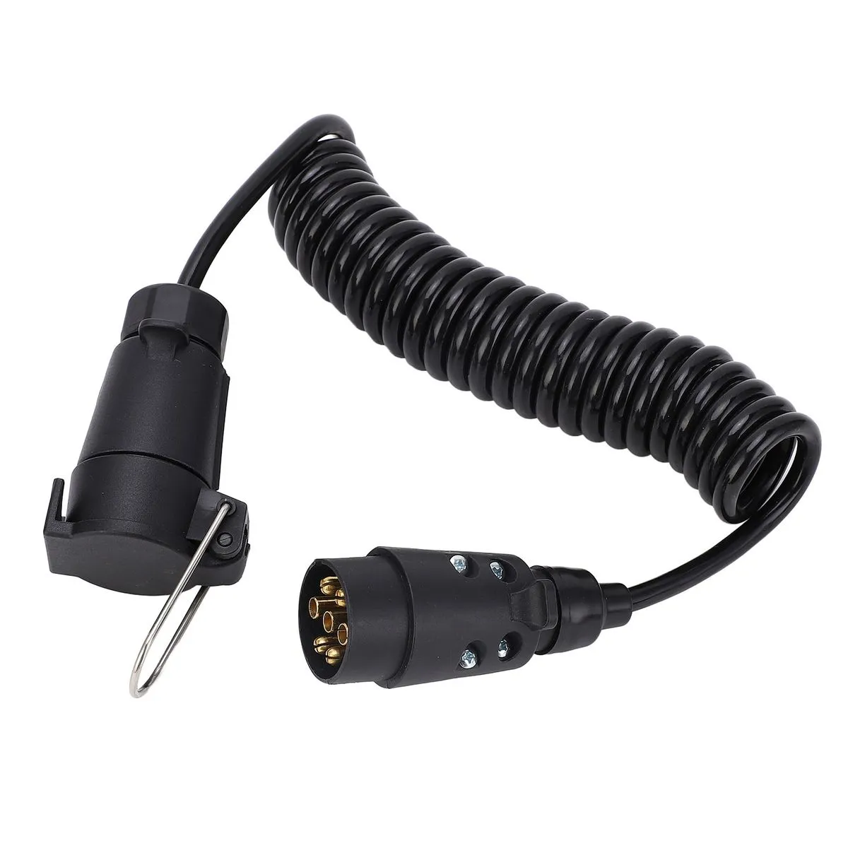 Trailer Cord 7 Core TPU Coiled Spring Cable 12V 24V