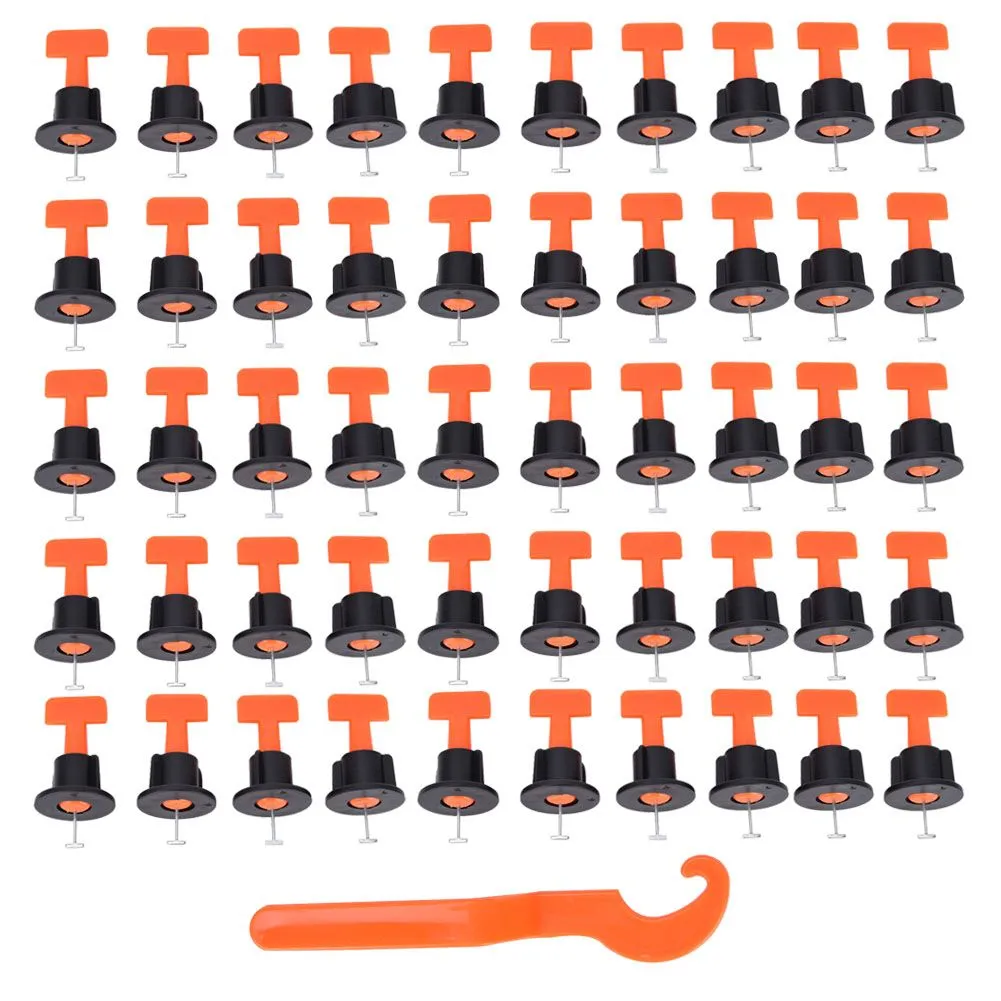 50 Pcs Tile Leveler Flooring Wall Leveling System Locator Spacer