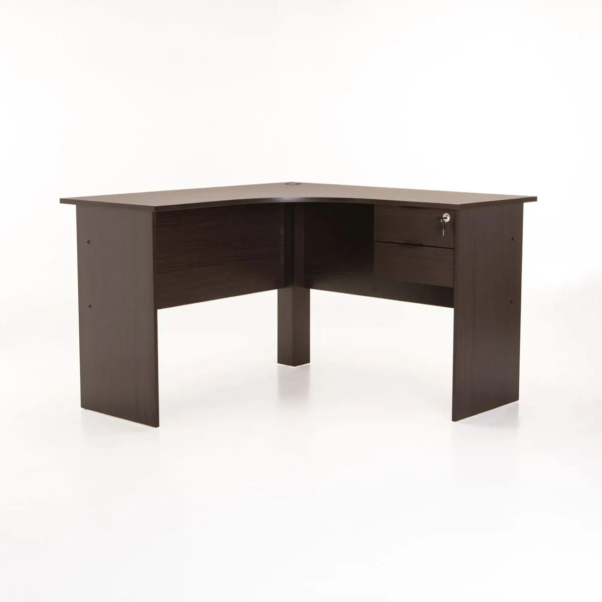SOHO 120cm 2 DRAWER CORNER DESK- WALNUT