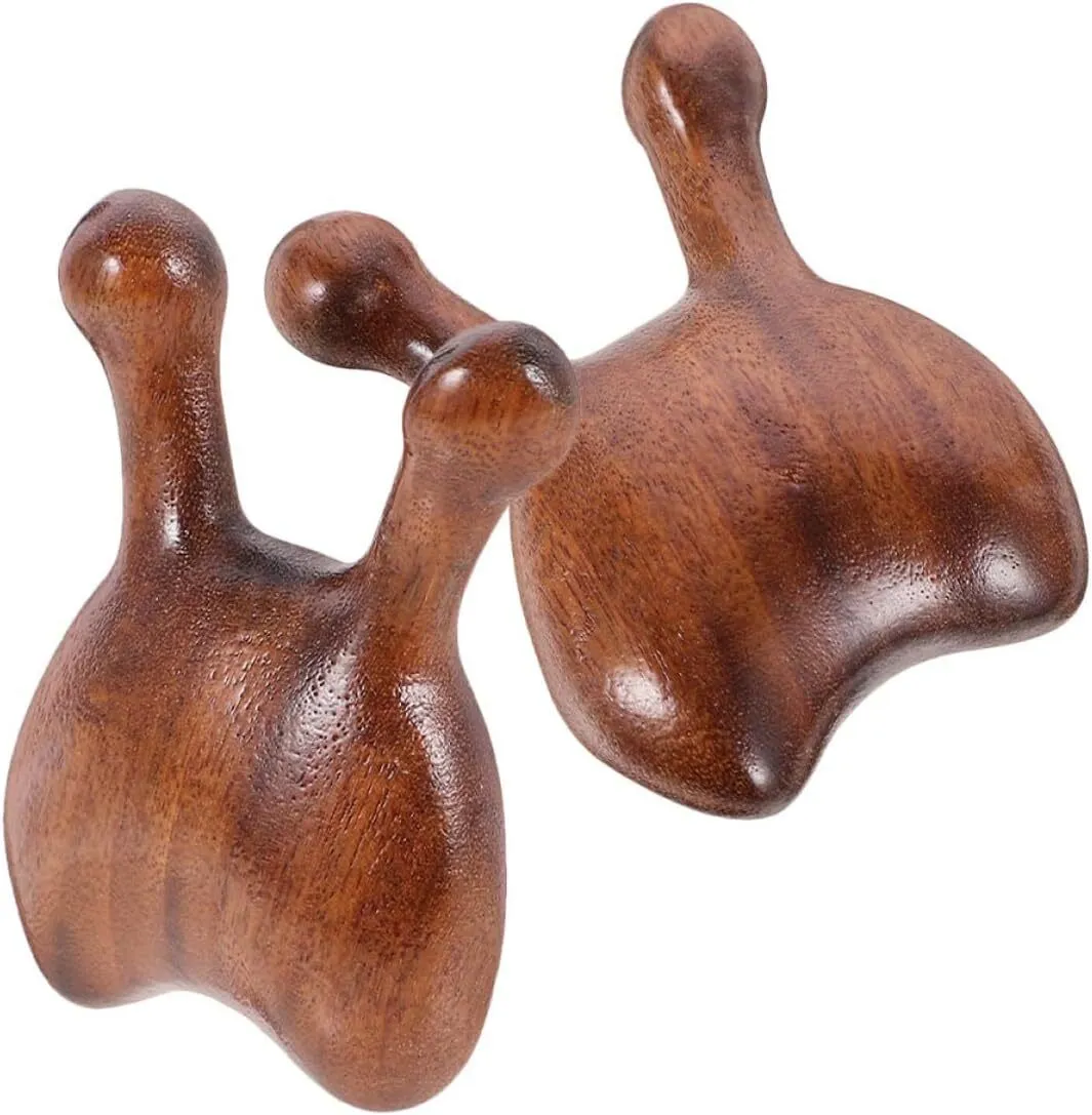 Sandalwood Face Acupoint Scraper and Nose Guasha Tool 2pcs Set Wooden