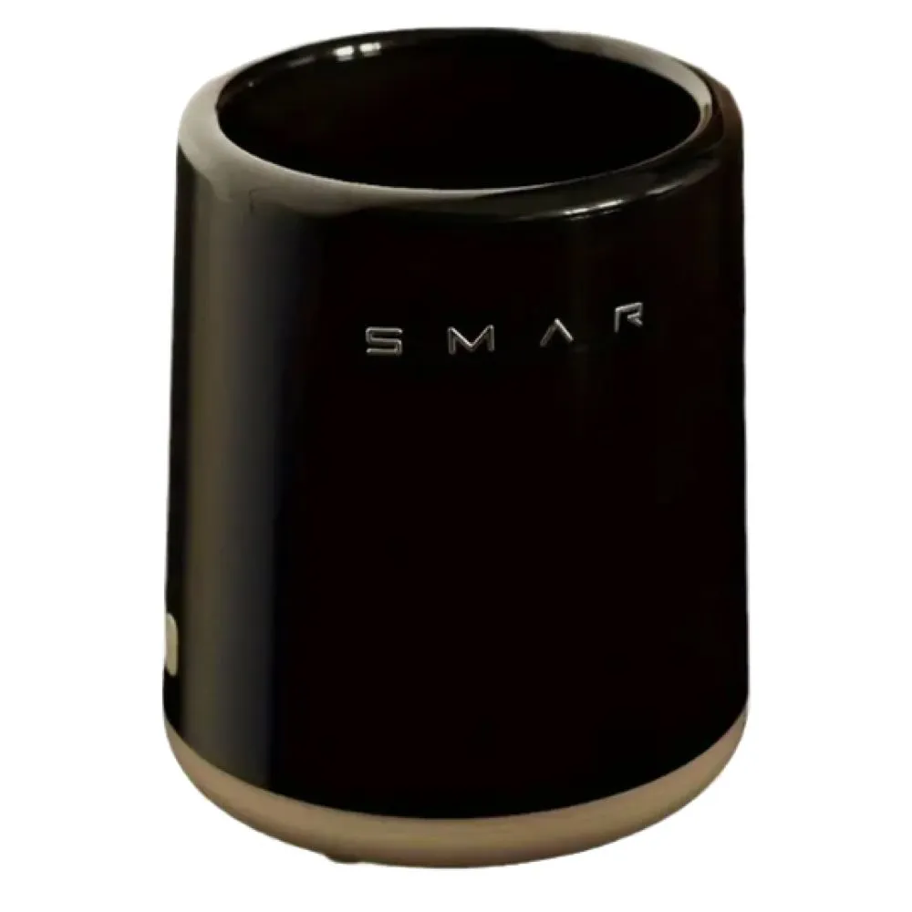 Decor Large Capacity Cylindrical Double Layer Plastic Trash Can - 29.5cm - Black