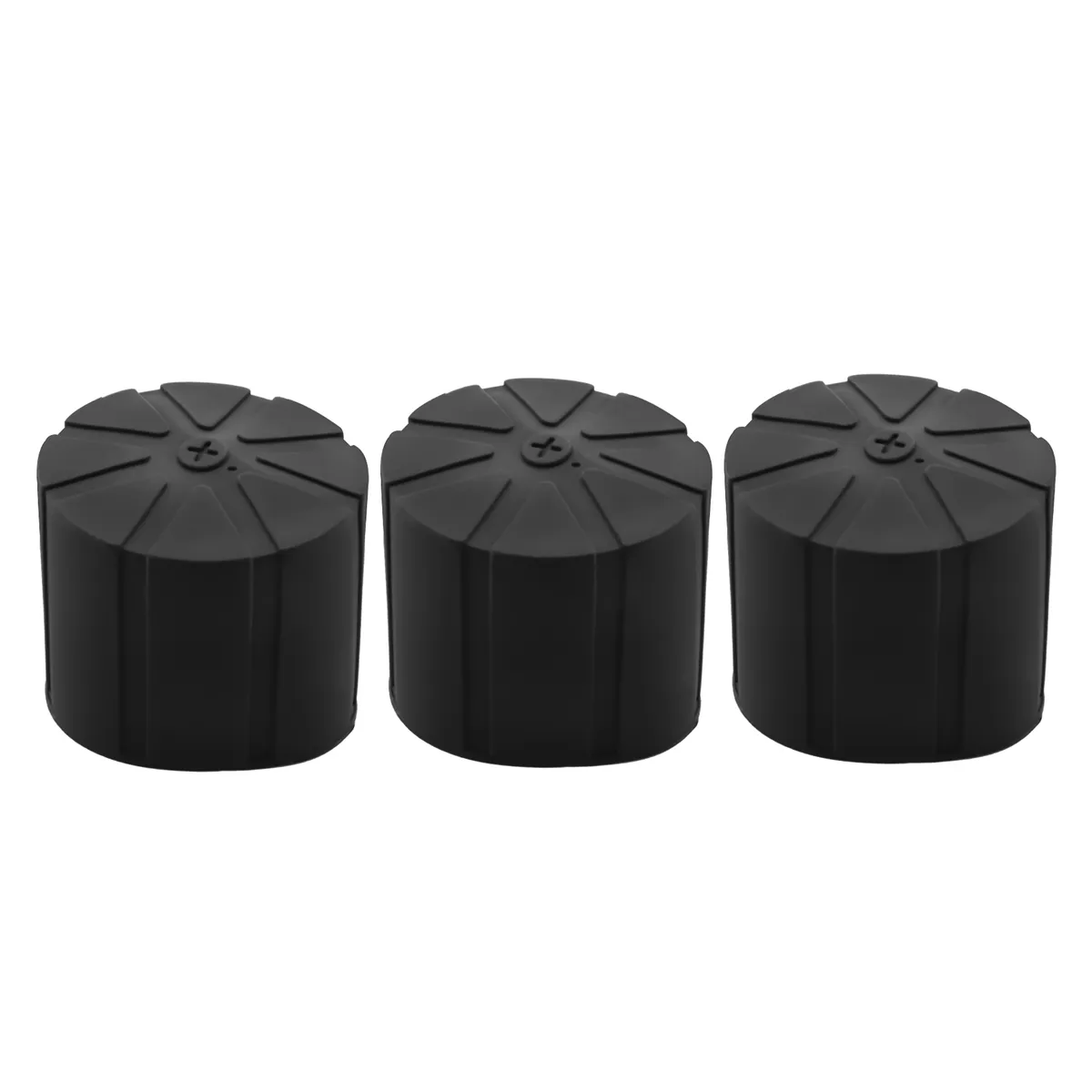 3Pcs Silicone Lens Cap Cover For 65-90mm DSLR Camera Lenses