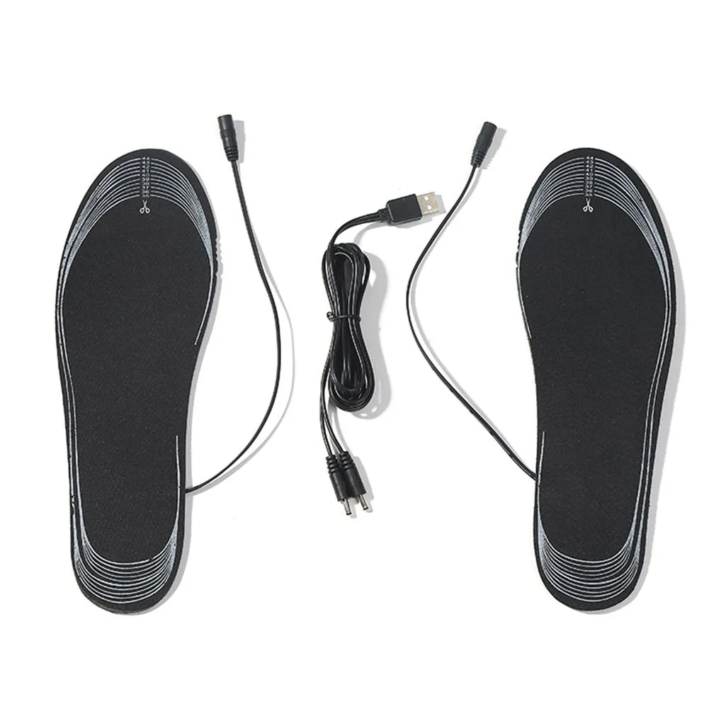 Usb Heated Shoe Insoles Electric Foot Warming Pad Feet Warmer