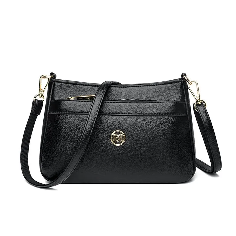 Women's Large Capacity Soft Leather Messenger Bag