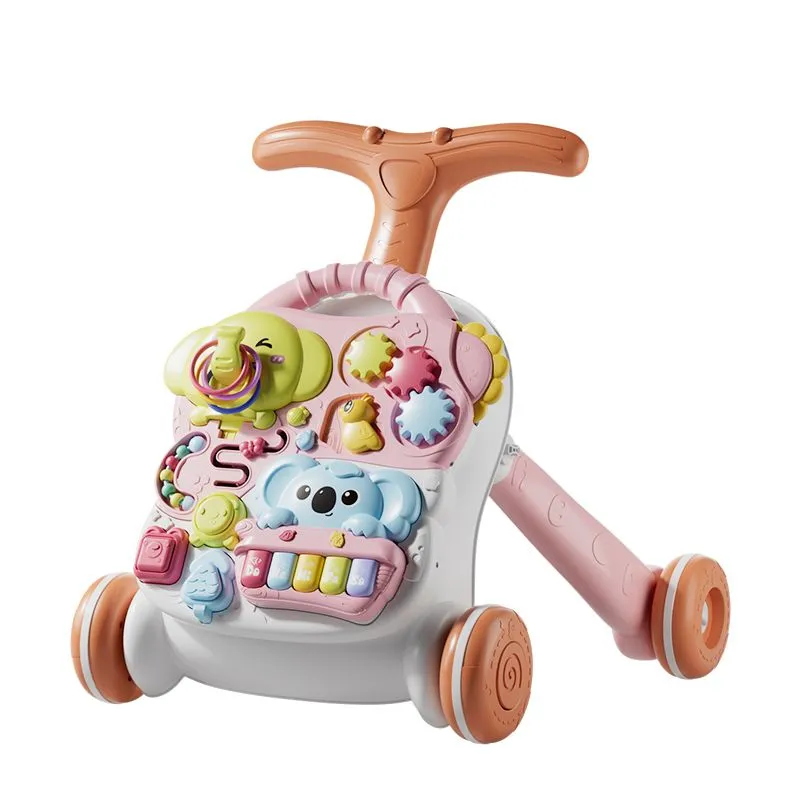 3-in-1 Baby Activity Walker Sit-to-Stand Learning Walker with Music