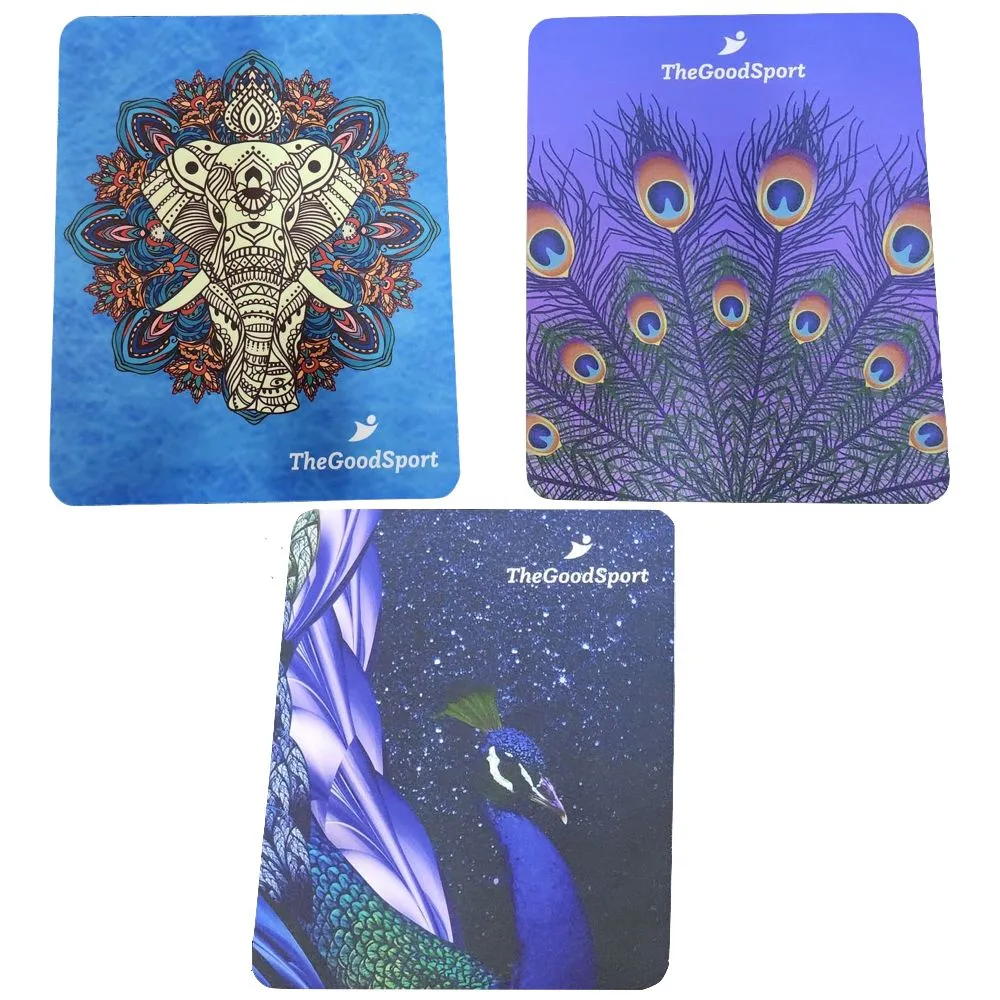 Stationery Bright Dark Smooth Textured Mouse Pads Set of 3 - 27cm