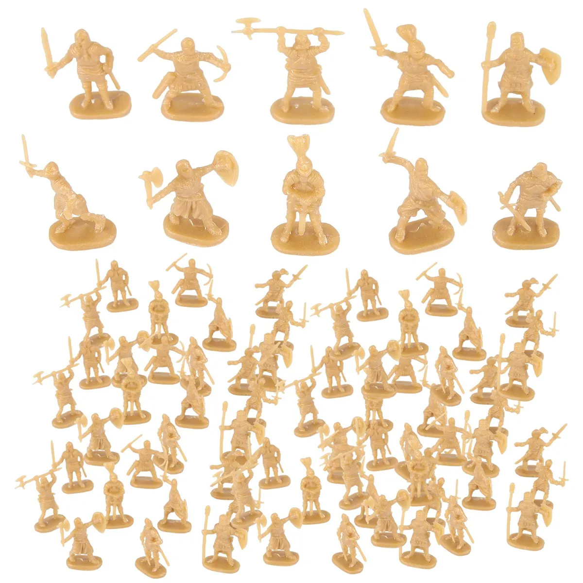 1 72 200/Set Plastic Ancient Soldier Figures Toy Gold