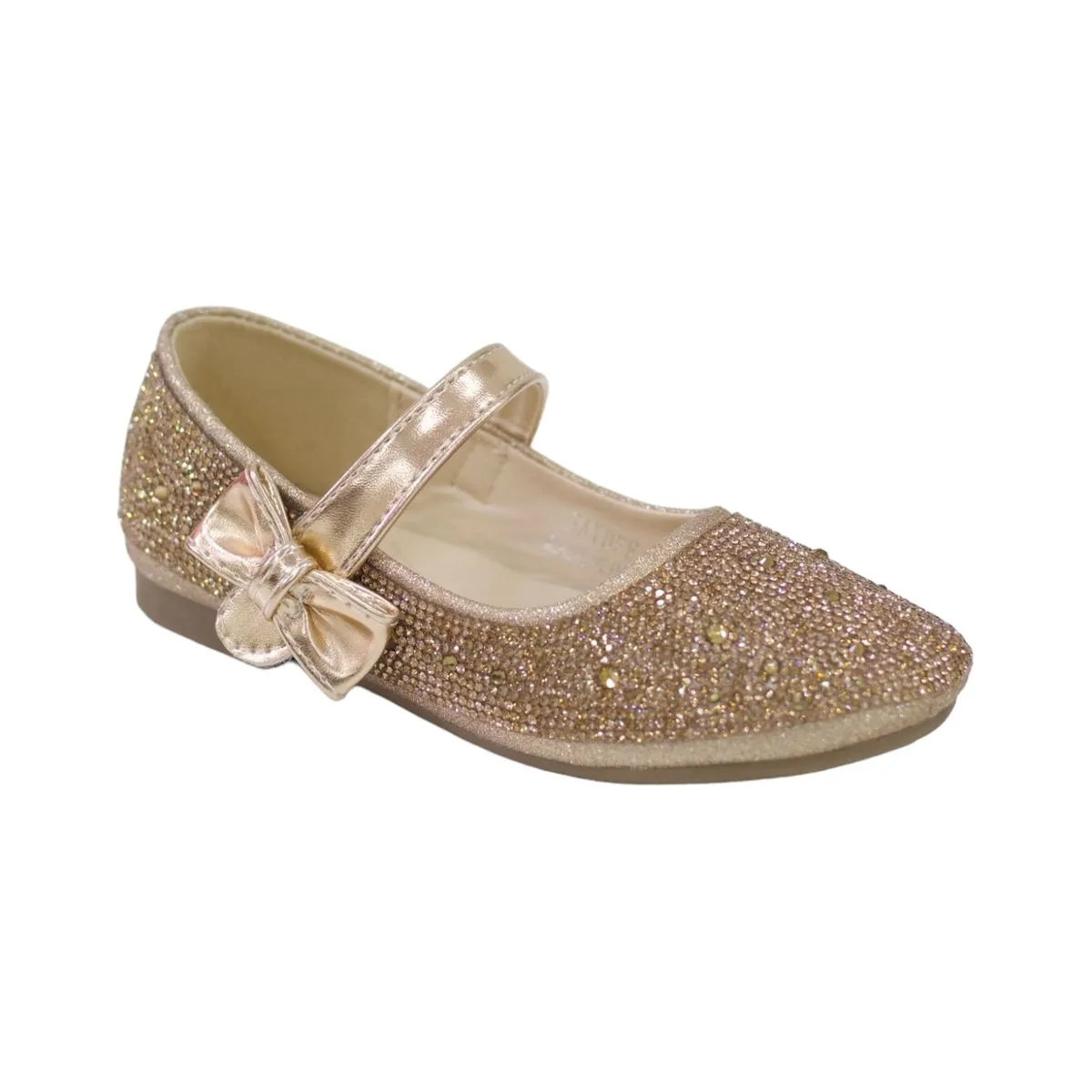 LaMara Paris Saydee Girls Diamante Ballerina Champagne