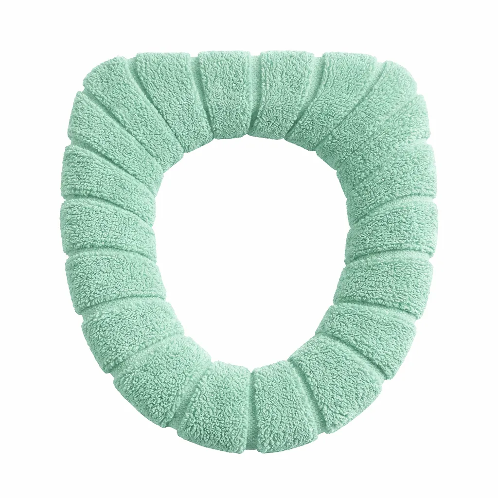 Mint Green Cotton 1 Piece Toilet Cover