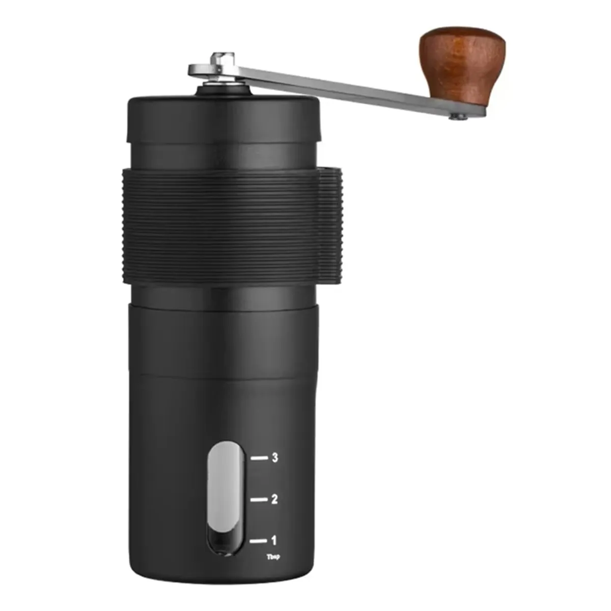 Adjustable Manual Coffee Grinder - Portable Stainless Steel Hand Grinder wi