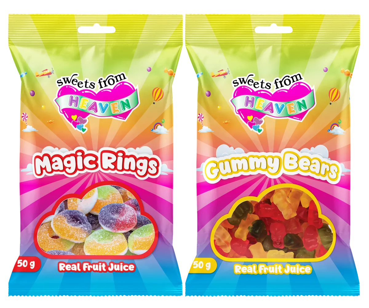 24Pk | Sweets from Heaven | Magic, Bears | Sweets & Chocolate Hampers | 50g