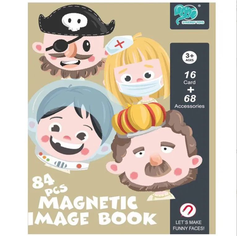 Kids' Early Education Educational Magnetic Puzzle Book-Role-Play Dress-Up