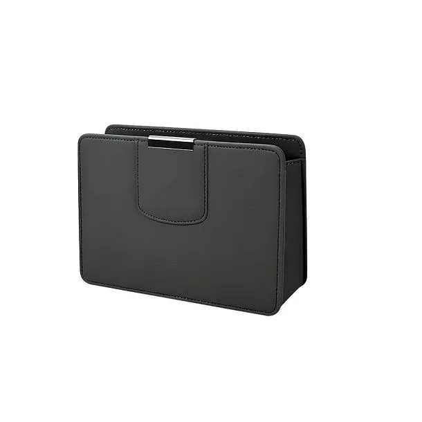 Leather Magnetic Vehicle Interior Hanging Dustbin Storage Container