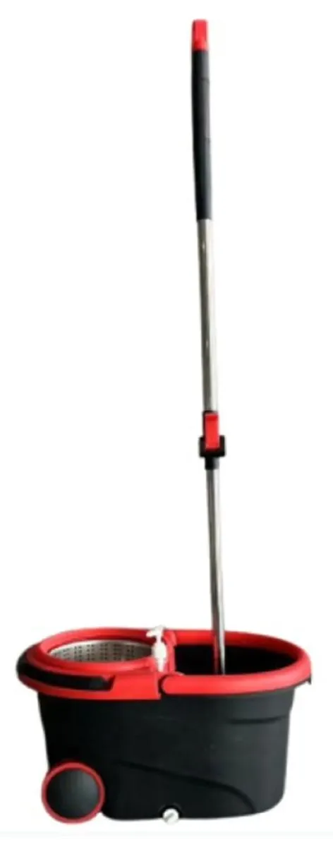 360 Spin Mop Set - Dual-Drive Mop Bucket,Home Use Clean - Black