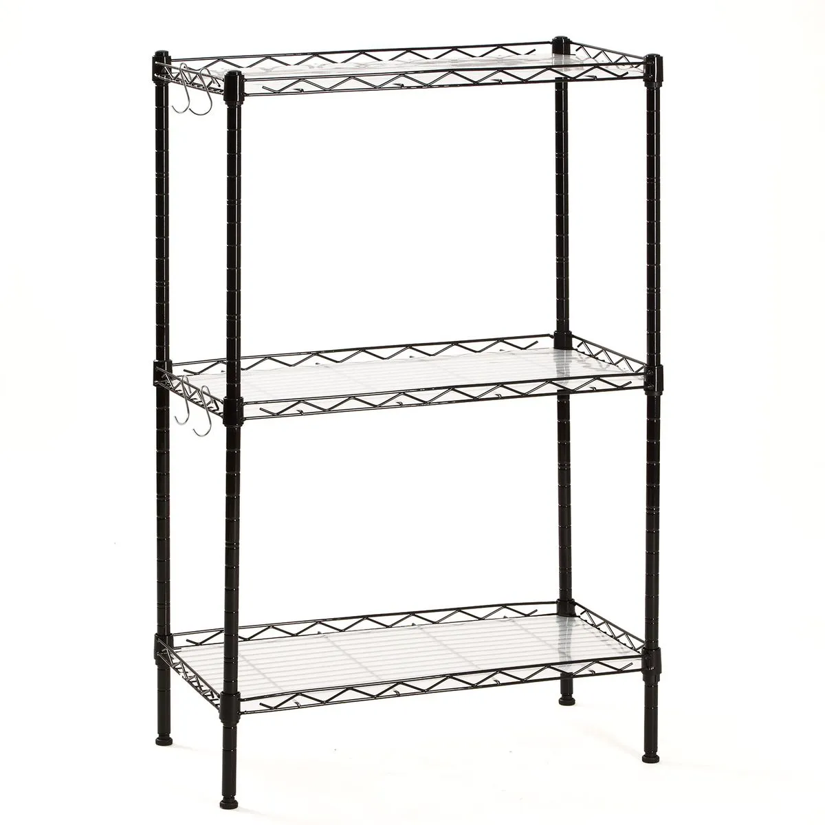 Chenshia Adjustable 3/5 Tier Shelf Heavy Duty Metal Storage Rack Organizer - 3 Tiers